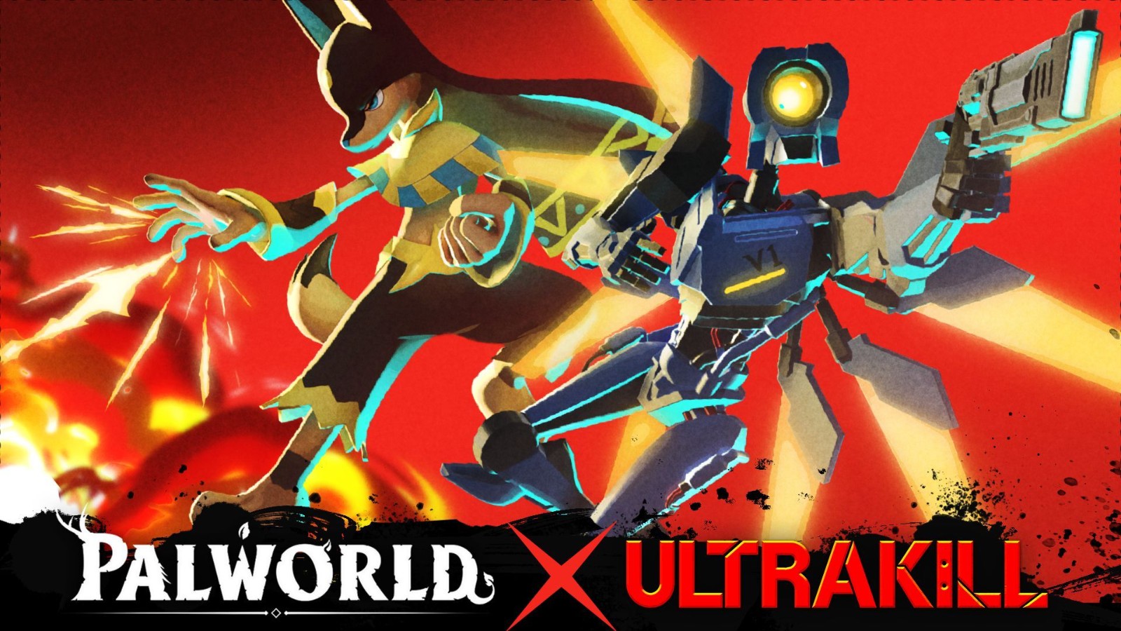 幻兽与机器人联动，《幻兽帕鲁》×《Ultrakill》